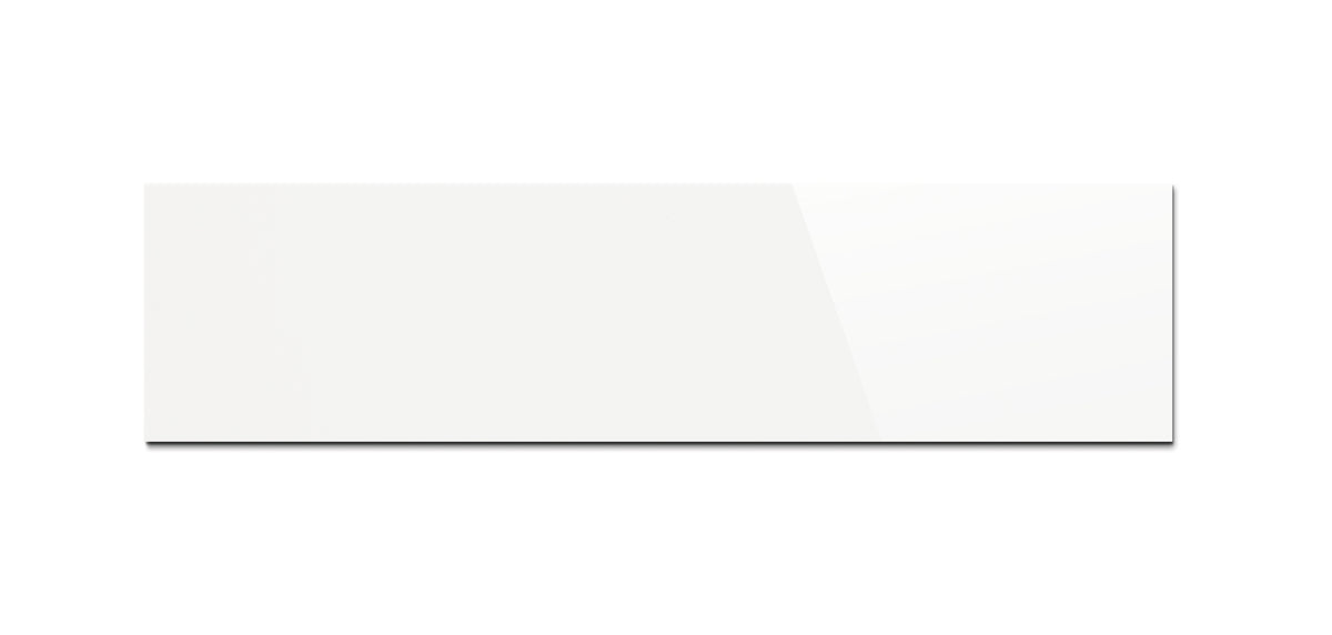 Wooden Blind MODERN 50 mm - White glossy, made to measure (57MM)